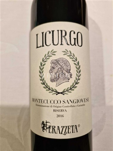 Toscane Montecucco Sangiovese Frazeta Licurgo 2016