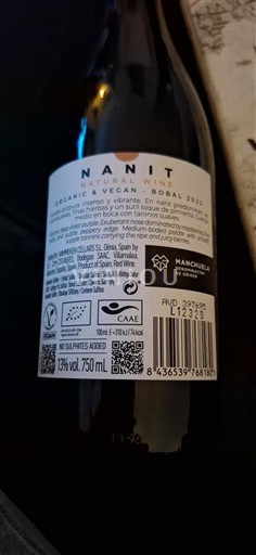 Castilië-La Mancha Manchuela Manchuela Wine Group Nanit Organic Vegan Bobal 2022