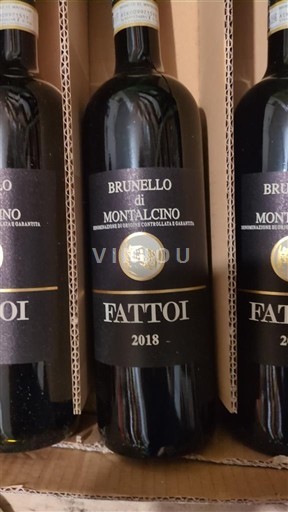 Вина Rouge sec Fattoi 2018 Italija Toskana Brunelo di Montaldžino DOC