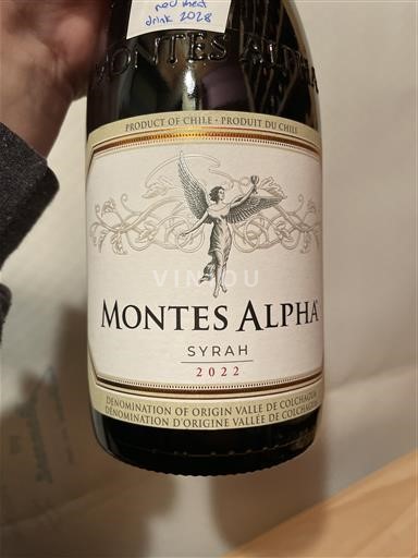 Rapel Valley Colchagua Valley Montes Alpha Syrah 2022