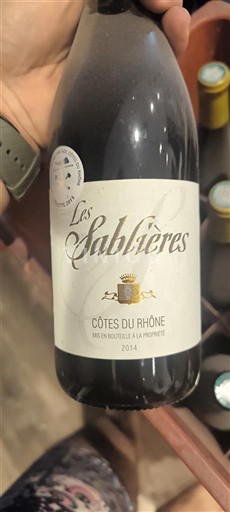 Rhônevallei Côtes-du-rhône Les Sablières 2014