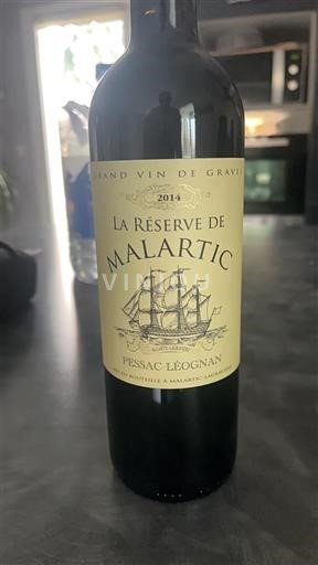 Bordeaux Pessac-Léognan Malartic La Réserve de Malartic 2014
