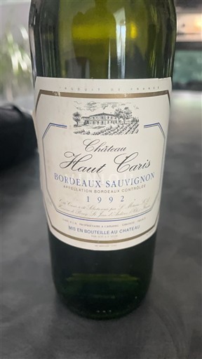 Burdeos Bordeaux Château Haut Caris 1992