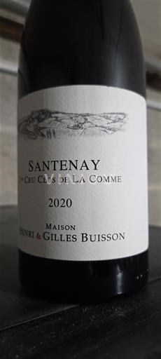 Bourgondië Santenay Premier Cru Maison Henri & Gilles Buisson 1er Cru Clos de la Comme 2020
