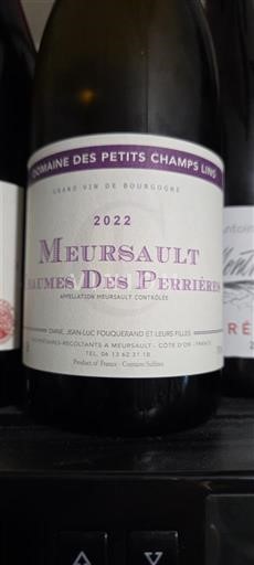 Bourgogne Meursault Domaine Des Petits Champs Lins Meursault Baumes des Perrières 2022