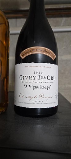 Burgundi Givry Premier Cru Domaine Des Moirots A Vigne Rouge 2020