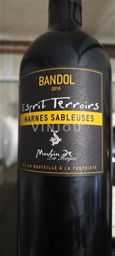 Provence Bandol Moulin de la Roque Esprit Terroirs Marnes Sableuses 2015