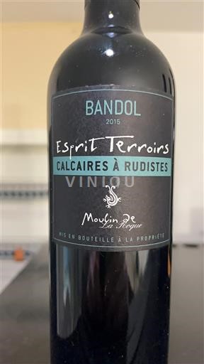 Provenza Bandol Moulin de la Roque Esprit Terroirs Calcaires à Rudistes 2015