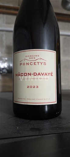 Bourgogne Mâcon och Mâcon-Villages Domaine Des Poncetys 2023