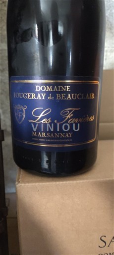 Burgundi Marsannay Domaine Fougeray de Beauclair Les Favières 2019