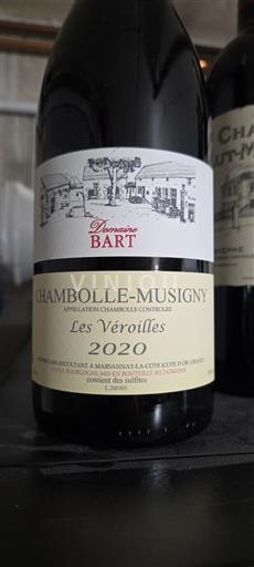 Bourgogne Chambolle-Musigny Domaine Bart Les Vérolles 2020