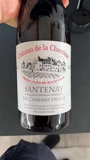 Burgundy Santenay Château La Charrière Les Charmes Dessus 2024