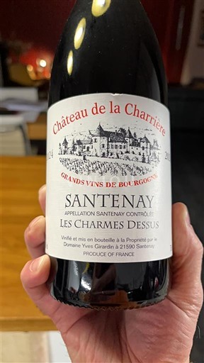 Burgundy Santenay Château La Charrière Les Charmes Dessus 2024
