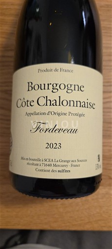 Borgogna Borgogna-Costa-Chalonnais La Grange aux Sources Fordeveau 2023