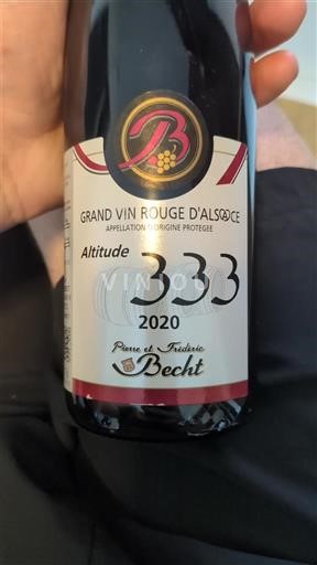 Elsass Château Pierre et Frédéric Becht Altitude 333 2020