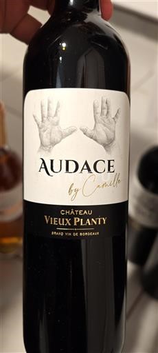 Bordeaux Blaye-Côtes-de-Bordeaux Château Vieux Planty Audace by Camille Non-Vintage