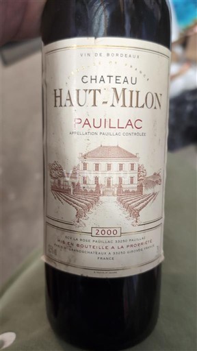 Bordeaux Pauillac Château Haut-Milon 2000