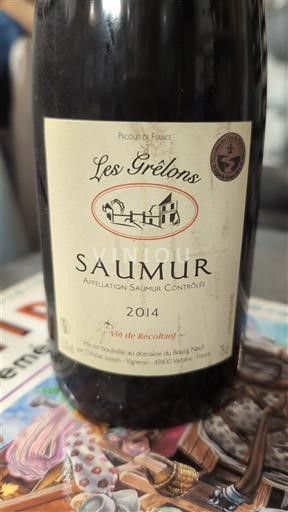 Loire Valley Saumur Domaine Bourg Neuf Les Grêlons 2014