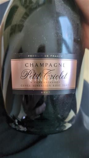 Šampanja Šampanjec Petit Triolet Sensation Rosé 2007