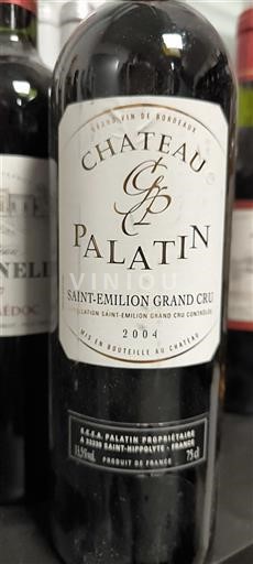 Bordeaux Saint-Émilion Grand Cru Grand Cru Château Palatin 2004