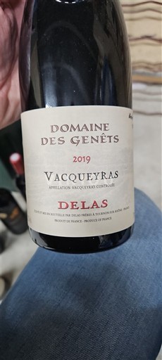 Rhônedalen Vacqueyras Domaine S Genêts 2019