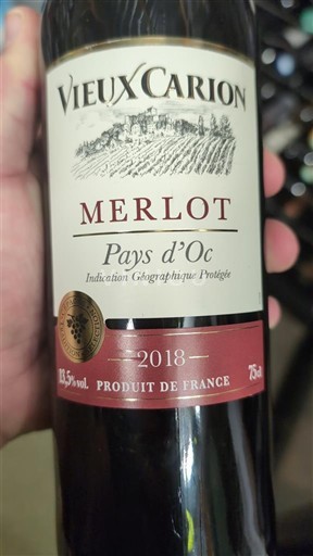 Languedoc-Roussillon Pays d'Oc Vieux Carion 2018