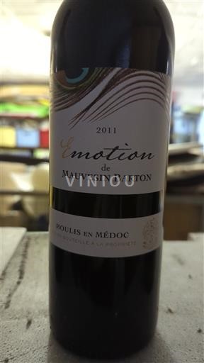 Bordeaux Moulis-en-Médoc Mauvesin Barton Émotion 2011