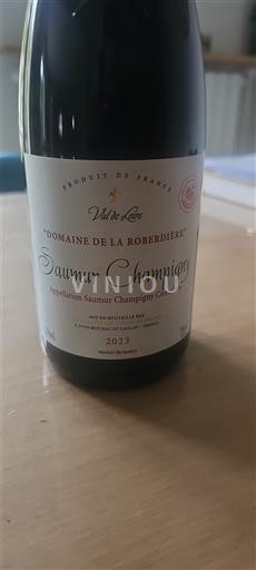 Loiren laakso Saumur-champigny Domaine La Roberdière 2023