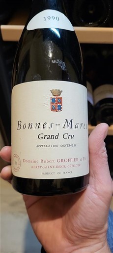 Burgundi Bonnes-mares Grand Cru Domaine Robert Groffier et Fils 1990