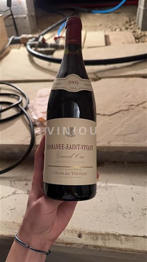 Viner Rouge sec Charles Thomas 2005 Frankrike Burgund Romanée-saint-vivant AOC Grand Cru