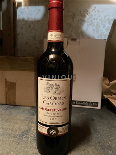 Languedoc-Roussillon Pays d'Oc Les Ormes de Cambras Cabernet Sauvignon 2022