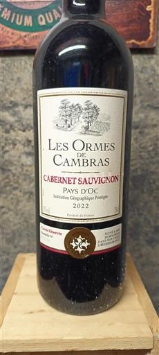 Languedoc și Roussillon Vin de Pays d'Oc Les Ormes de Cambras Cabernet Sauvignon 2022