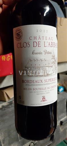 Bordeaux Bordeaux Supérieur Château Clos de l'Abbé Petra 2022