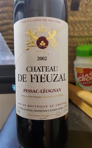 Bordeaux Pessac-Léognan Cru Classé de Graves Château Fieuzal 2002