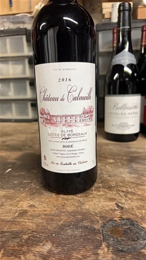 Burdeos Blaye-Côtes de Burdeos Château Calmeilh 2016