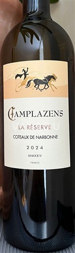 Languedoc in Roussillon Coteaux de Narbonne Camplazens La Réserve 2024