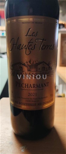 Sydvestfrankrig Pécharmant Les Hautes Terres 2021