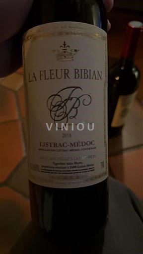 Bordeaux Listrac-Médoc La Fleur Bibian 2016