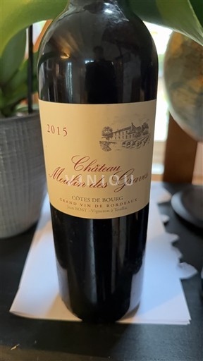 Burdeos Côtes-de-bourg Château Moulin des Graves 2015