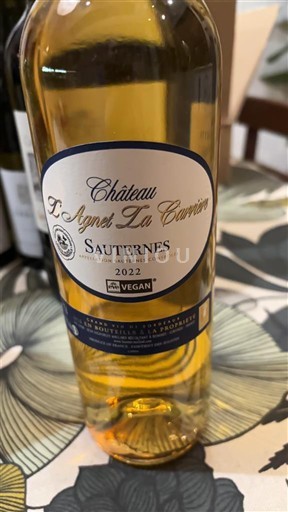 Bordeaux Sauternes Château L'Agnet La Carrière 2022