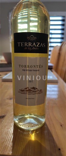 Mendoza Terrazas de los Andes Torrontés High Altitude Vineyards 2017