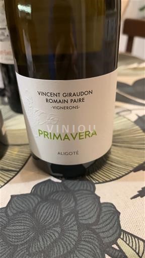 Vallée de la Loire Côte-roannaise Domaine Giraudon Primavera 2022