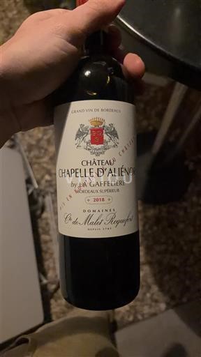 Bordeaux Bordeaux Supérieur Château Chapelle d'Aliénor by La Gaffelière 2018
