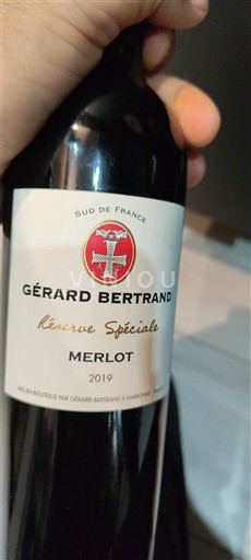 Rượu vang Rouge sec Réserve Spéciale Merlot Domaine Gérard Bertrand 2019 Pháp Languedoc và Roussillon Vùng đất Oc IGP