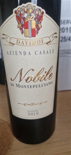 Toskánsko Vino Nobile di Montepulciano Azienda Casale Daviddi 2019