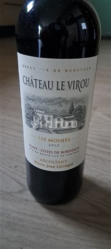 Bordeaux Blaye-côtes-de-bordeaux Château Le Virou Les Moines 2015