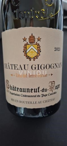 Rhônen laakso Châteauneuf-du-Pape Château Gigognan Lieu-dit Terre Ferme 2021