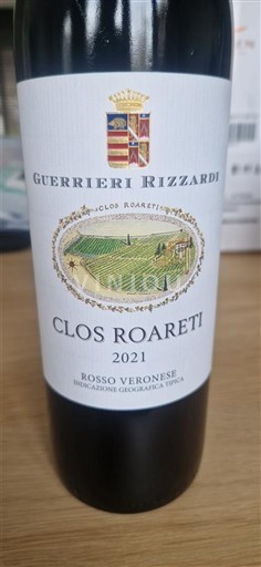 Vénétie Rosso del Veronese Guerrieri Rizzardi Clos Roareti 2021