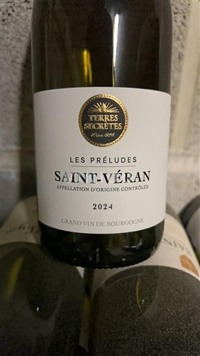 Burgundy Saint-Véran Terres Secrètes Les Préludes 2024