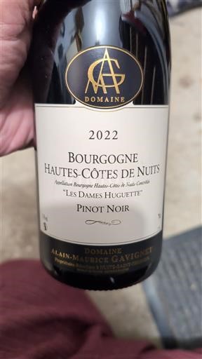 Bourgondië Niet gespecificeerd Domaine Alain-Maurice Gavignet Les Dames Huguette 2022